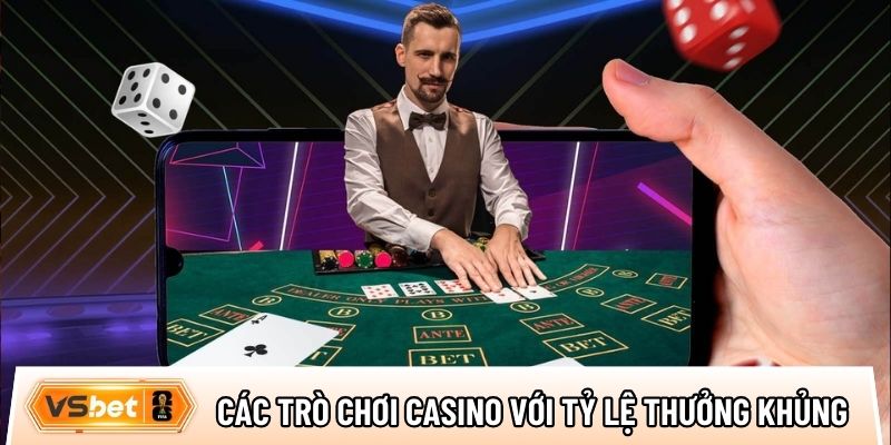 Top các trò chơi casino trực tuyến với tỷ lệ thưởng khủng